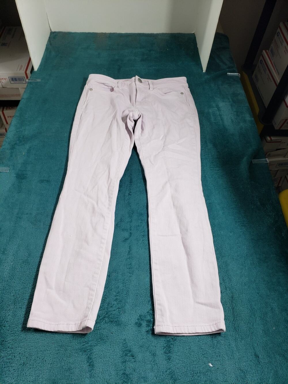 J Jill Jeans Size 0 Petite Womens Purple Pants Ladies Mid Rise Slim Ankle